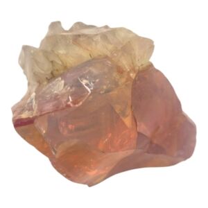 Raw Jelly Opal Specimen - Natural Translucent Crystal - Honey & Peach Tones